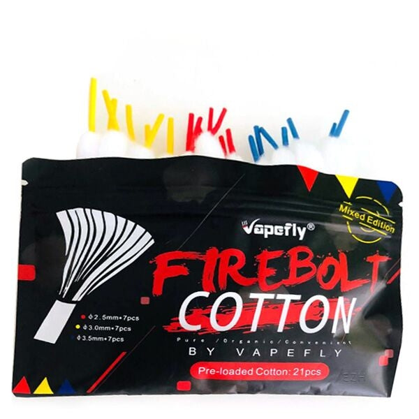 Firebolt Organic Cotton MIXED Watte -  Vapefly
