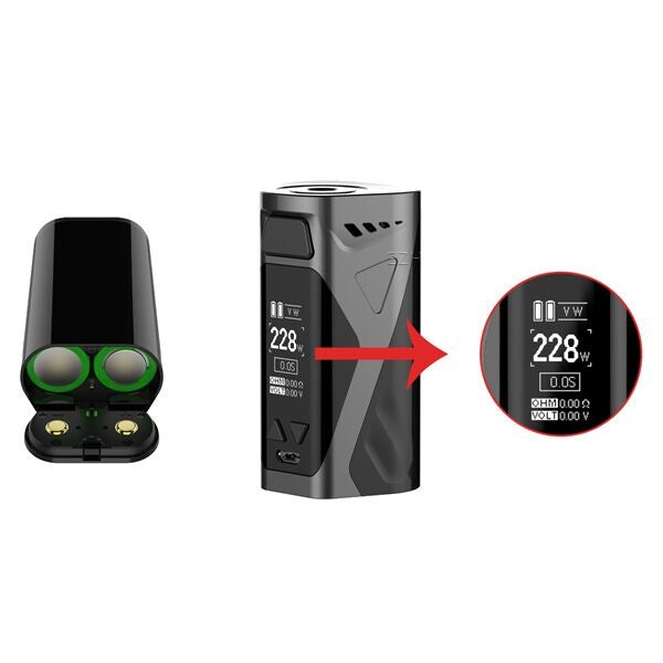 Manto X 228 Watt Mod Akkuträger [Micro-USB] - RINCOE